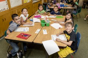 students in class