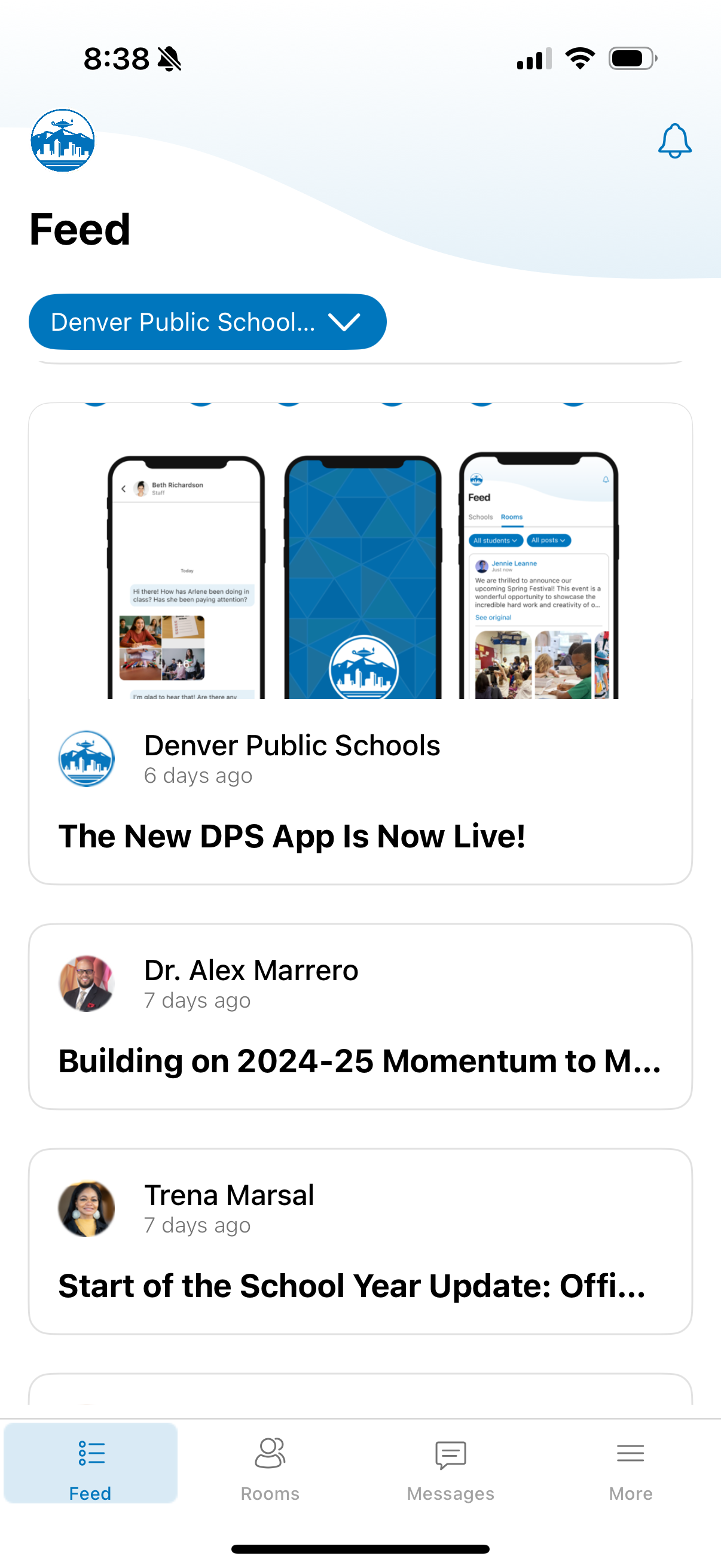 Denver Public Schools app from a phone app store picture.